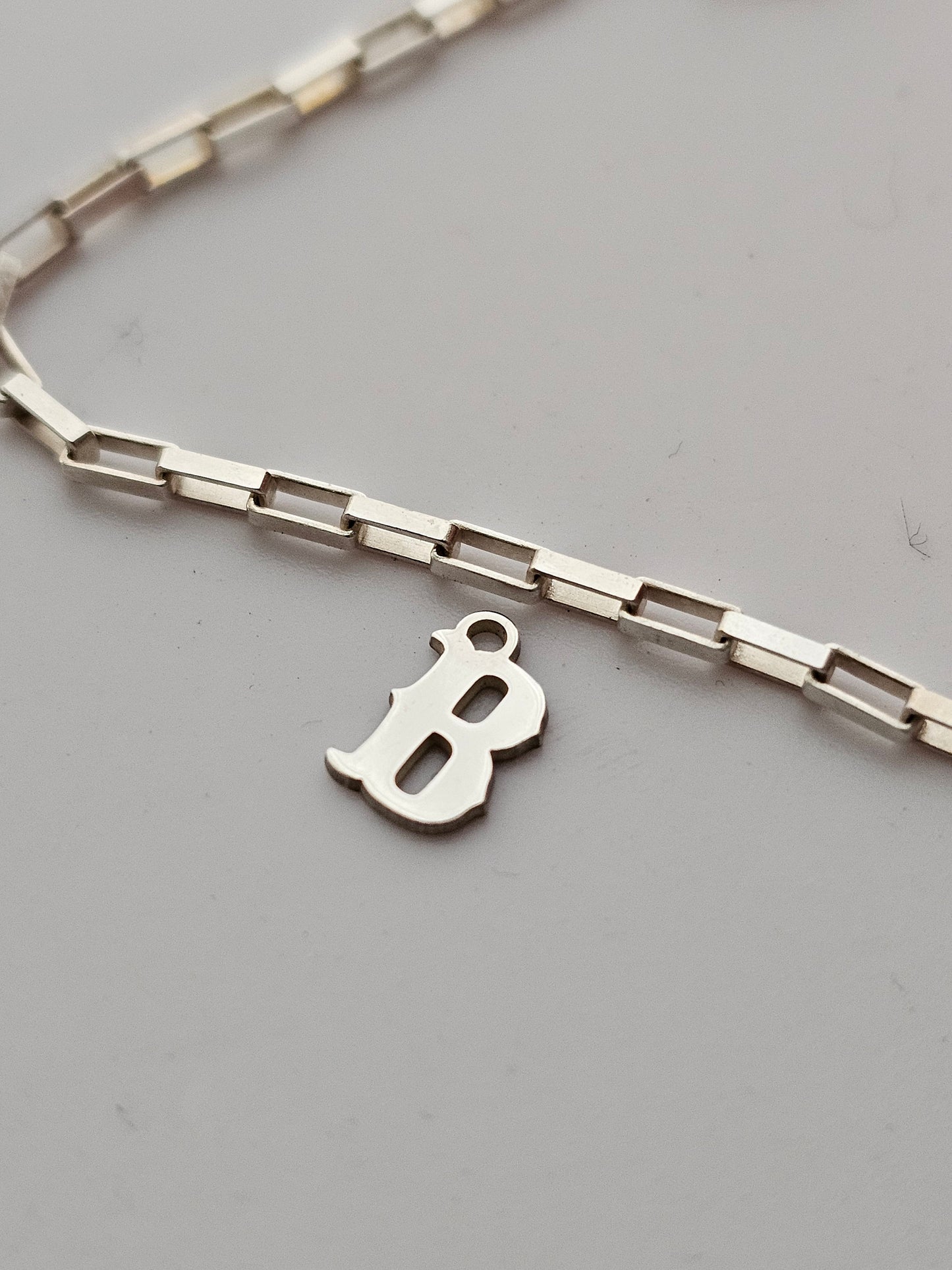 Sterling silver alphabet charm, 6mm letter components, letter charms, Western Letters