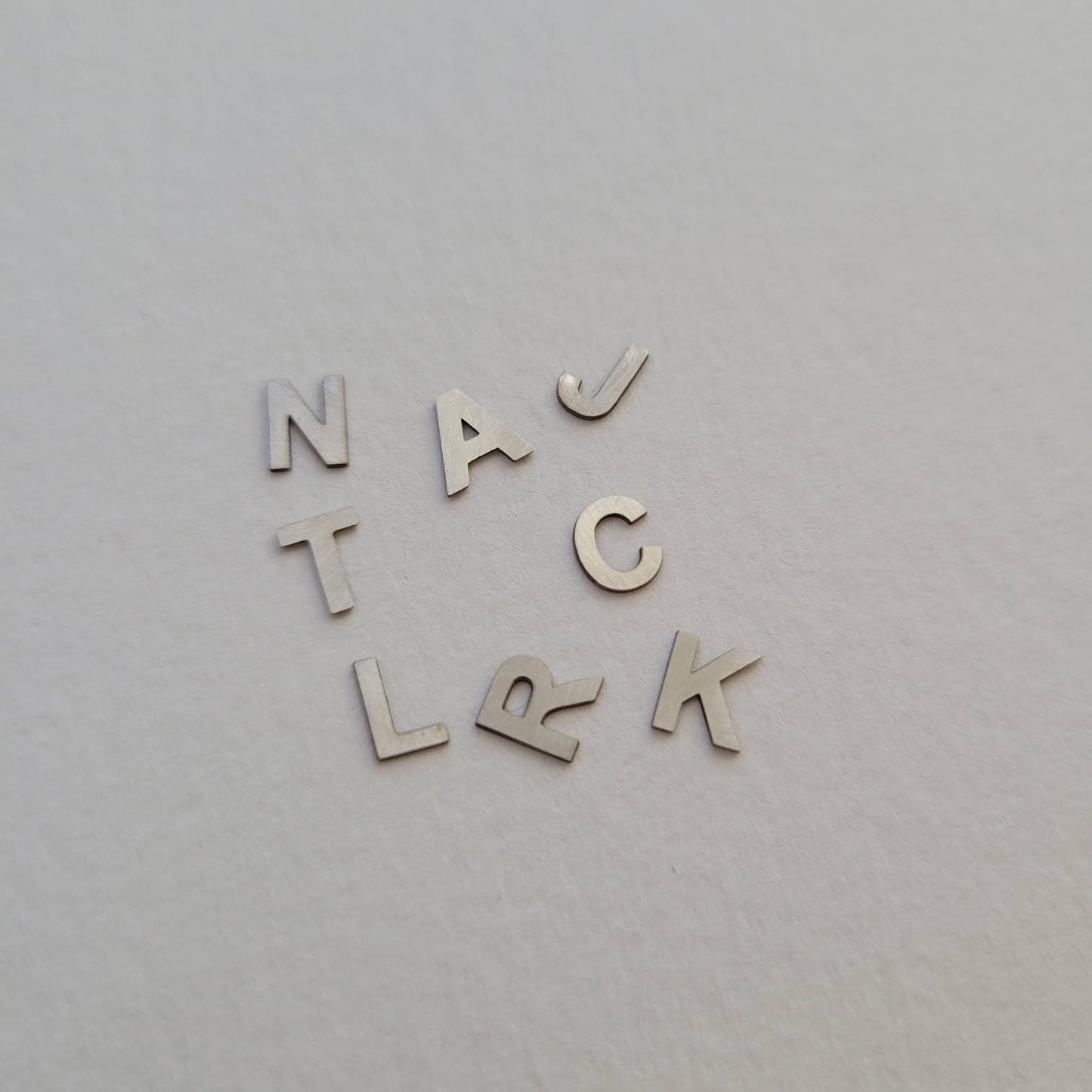 Sterling silver alphabet, letter components, letter Cut out, best seller