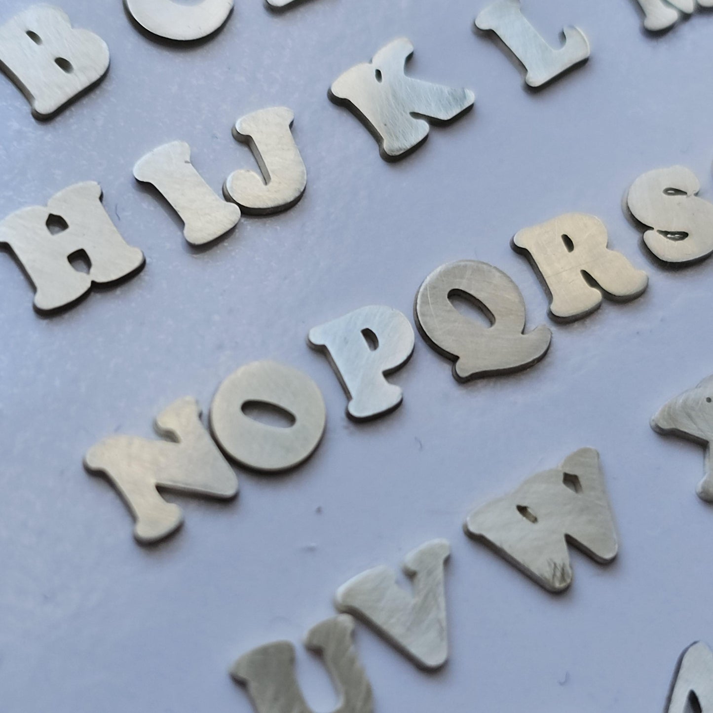 Sterling silver 4.5mm letter components, letter Findings, Thick and Chuncky Letters, alphabet, letter cut out