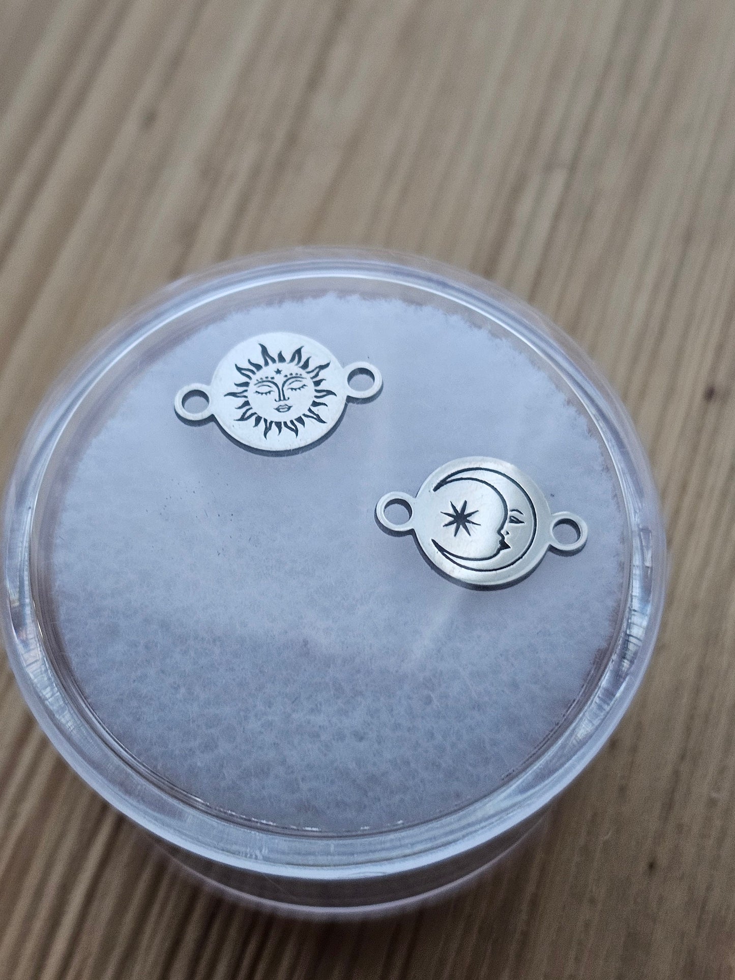 Permanent Jewelry Charm, Sun Charm, Permanent Jewelry Connectors, Sterling Silver