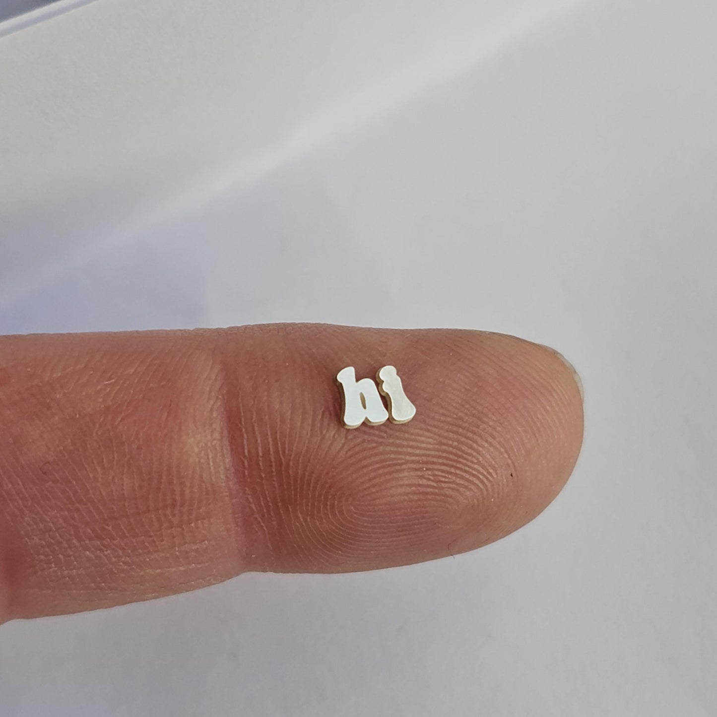 3mm Retro Complete Alphabet, Hippie letter components, letter cut outs, Solderable Alphabet, lowercase sterling silver letters