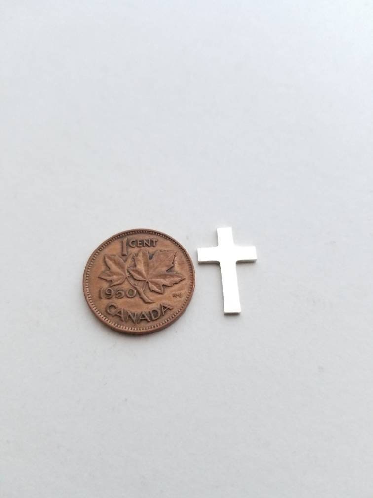 Sterling Silver Cross Blank, solderable cross, Christian jewelry