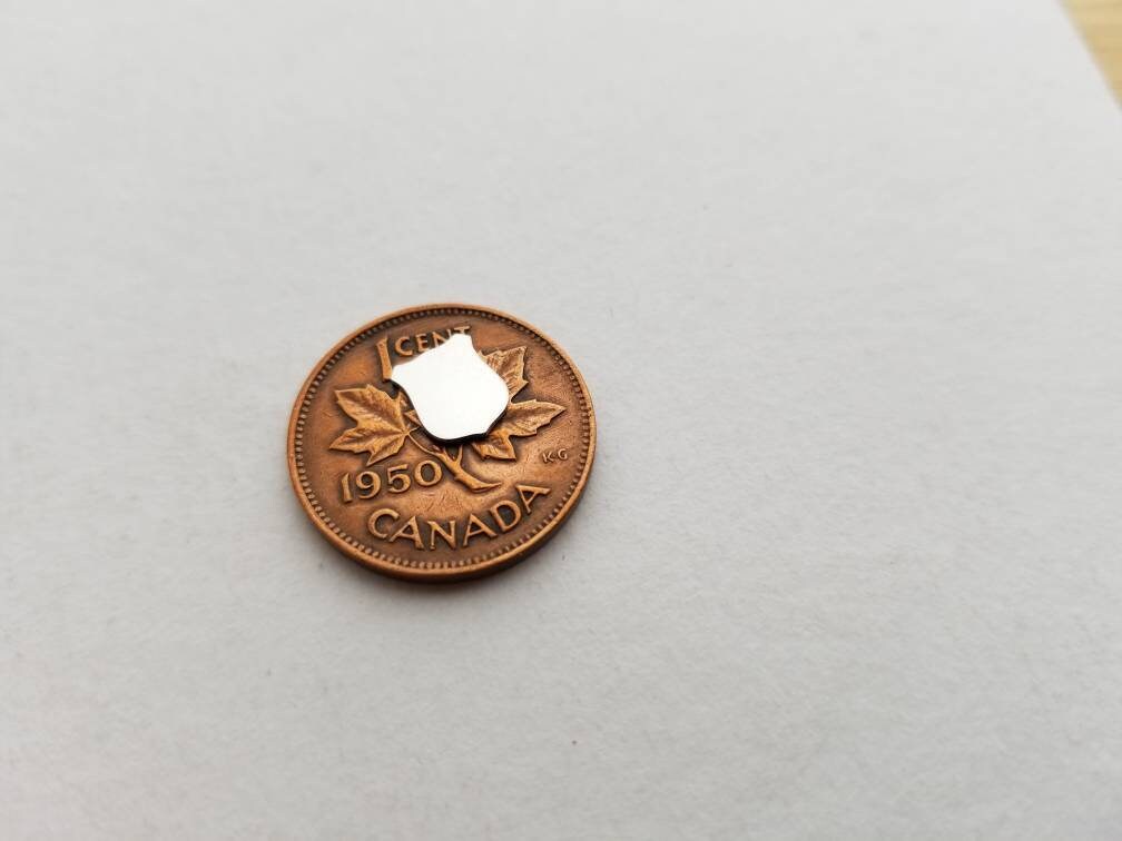 Small Police Badge stamping blank, police badge component, police badge, sterling silver badge