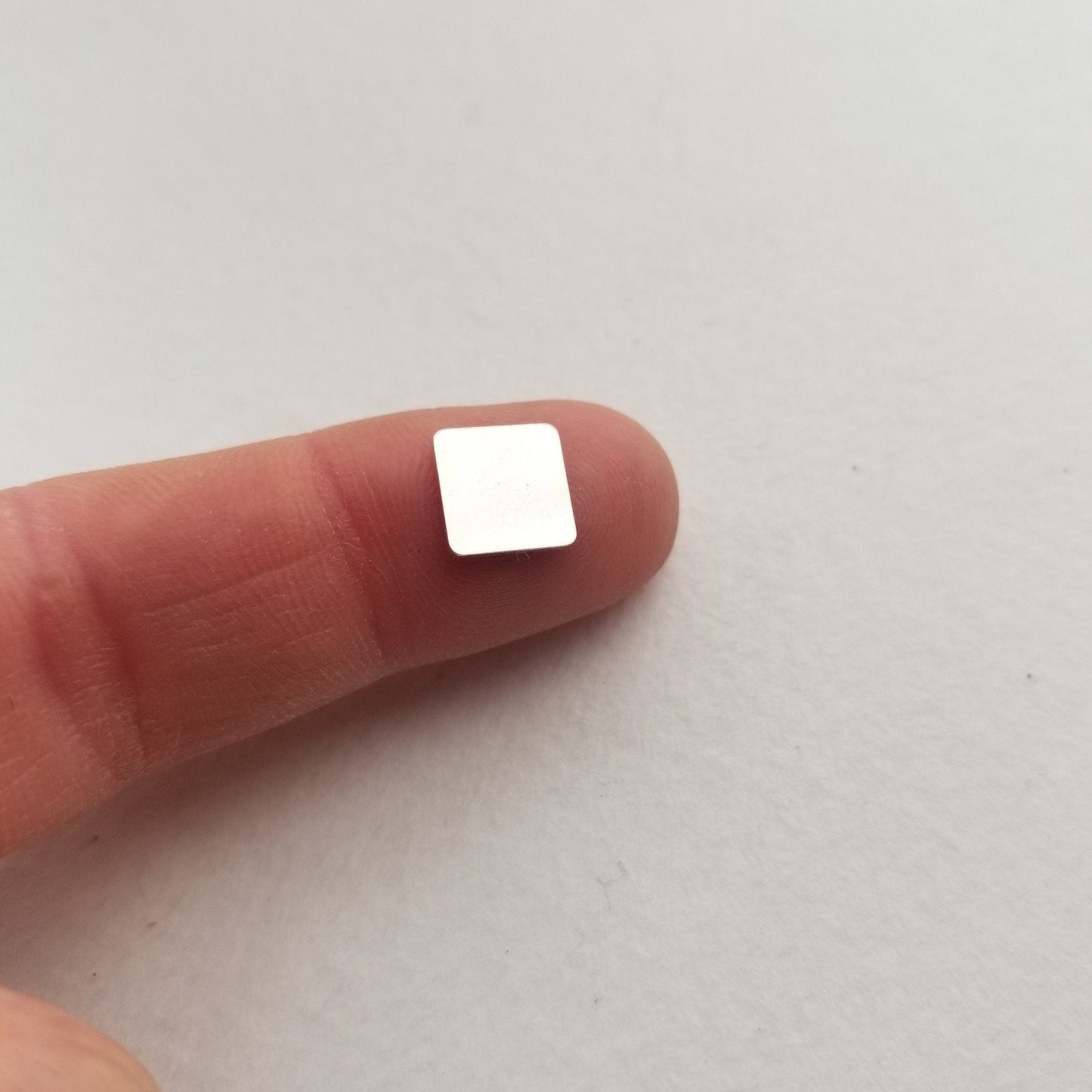 Sterling silver square solderable components, square stamping blank, soldering accents