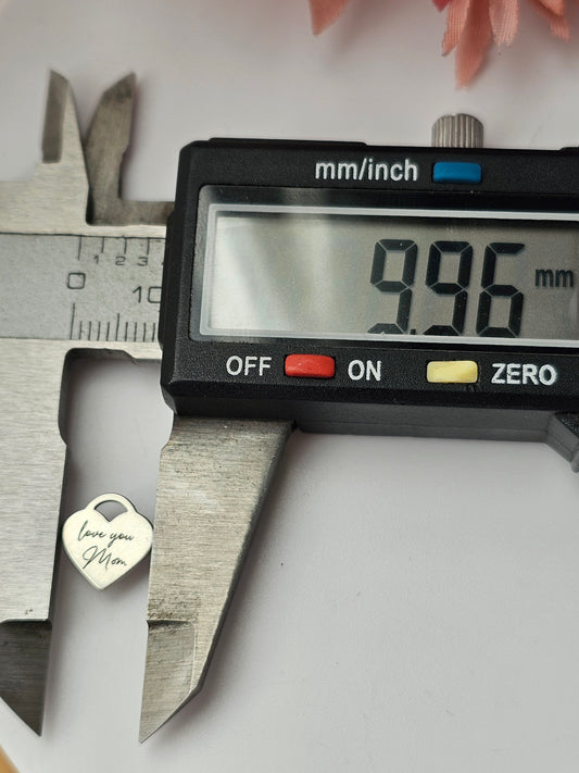 Permanent Jewelry Charm, Heart Charm, Permanent Jewelry, Sterling Silver, heart blank