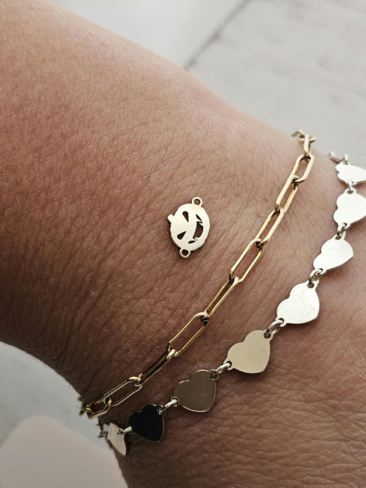 Permanent Jewelry Charm, Jack o Lantern, Permanent Jewelry Connectors, Sterling Silver, Halloween Charm