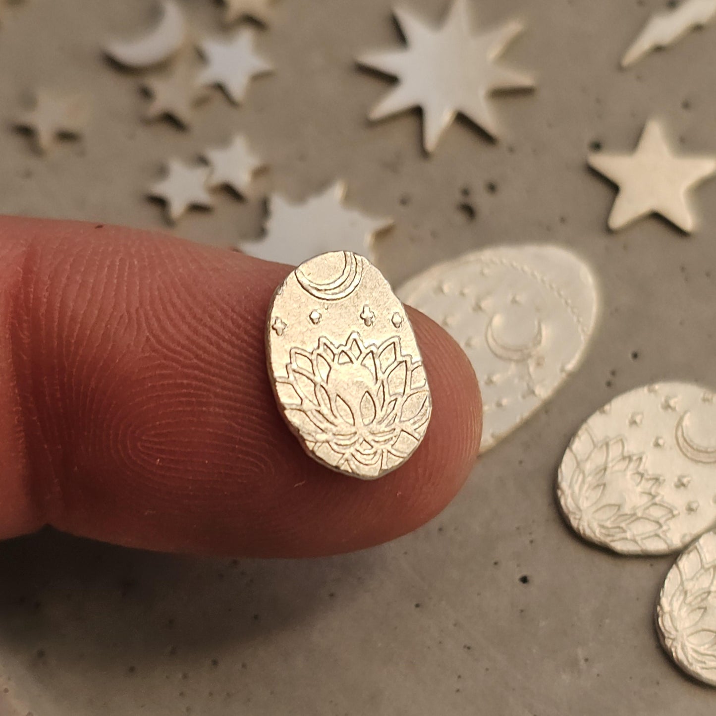 Moon, stars, sky, sterling silver, lightening bolts, sun, silversmithing components