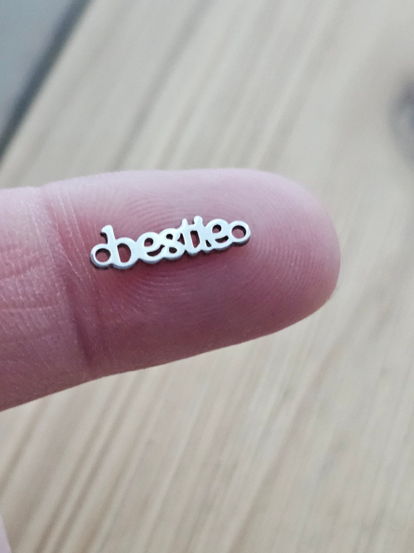 Permanent Jewelry Charm, bestie charm, Permanent Jewelry Connectors, dainty