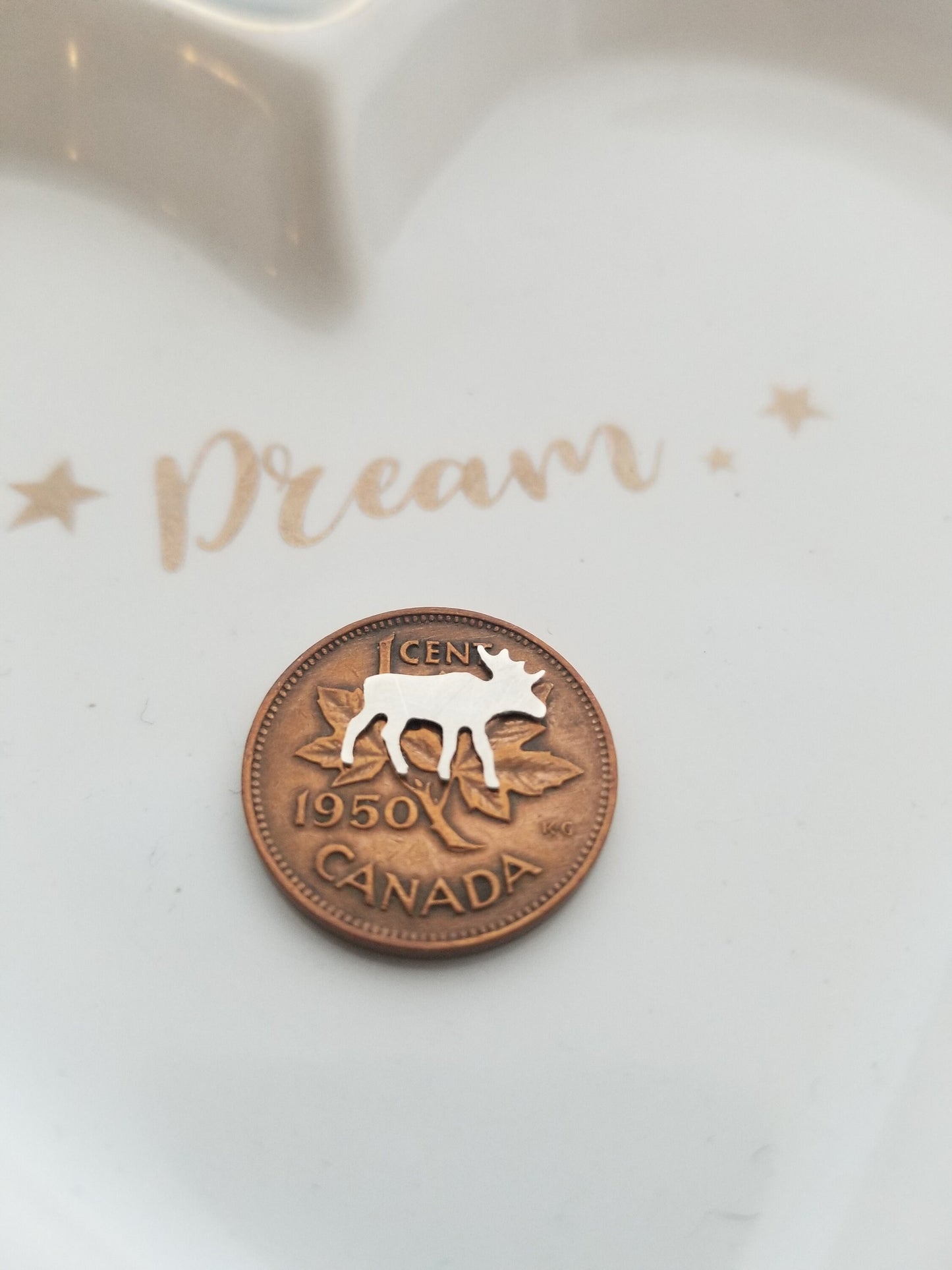 Sterling silver moose component, set of 5 moose accent, canadian charms