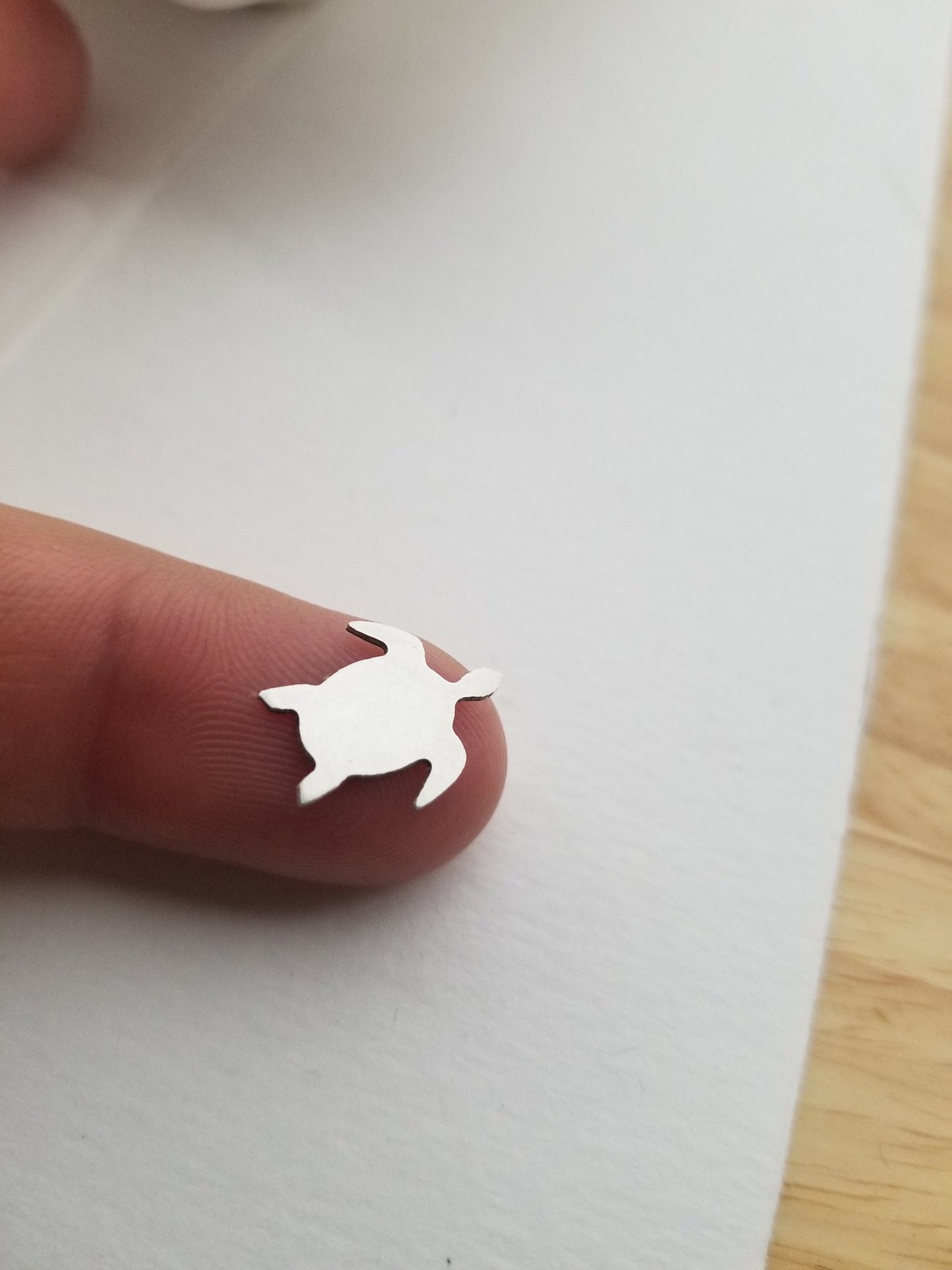 Sterling silver turtle component, turtle charm, solderable Sea turtle, set of 5, set of 10