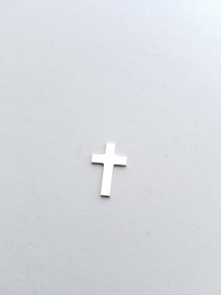 Sterling Silver Cross Blank, solderable cross, Christian jewelry