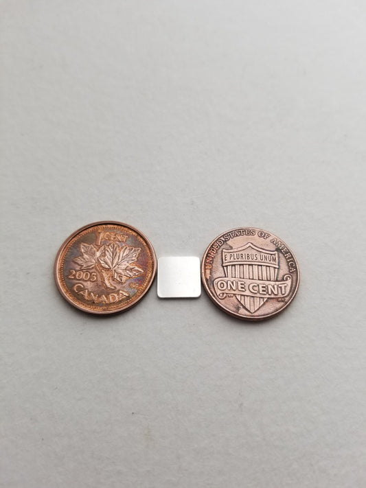 Sterling silver square solderable components, square stamping blank, soldering accents