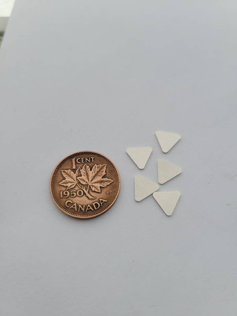 Sterling silver triangle blank, set of 5, triangle embellishment