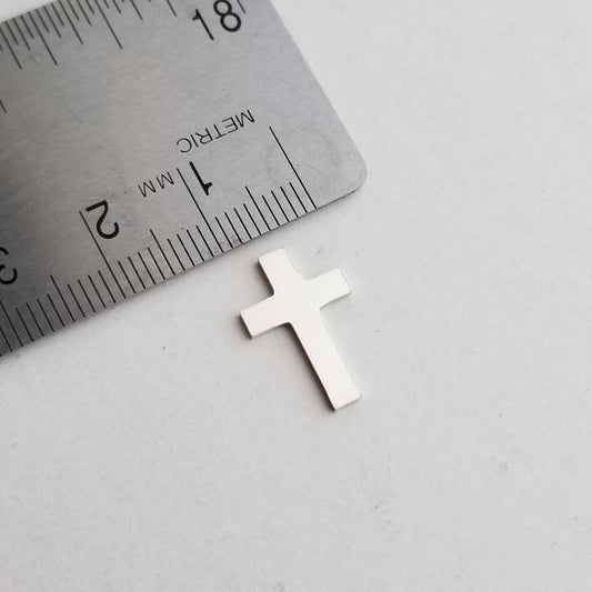 Sterling Silver Cross Blank, solderable cross, Christian jewelry