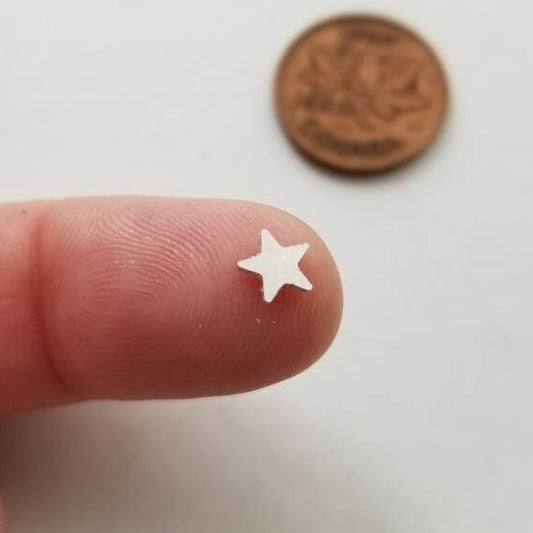 sterling silver stars, star embellishments, variety of sizes