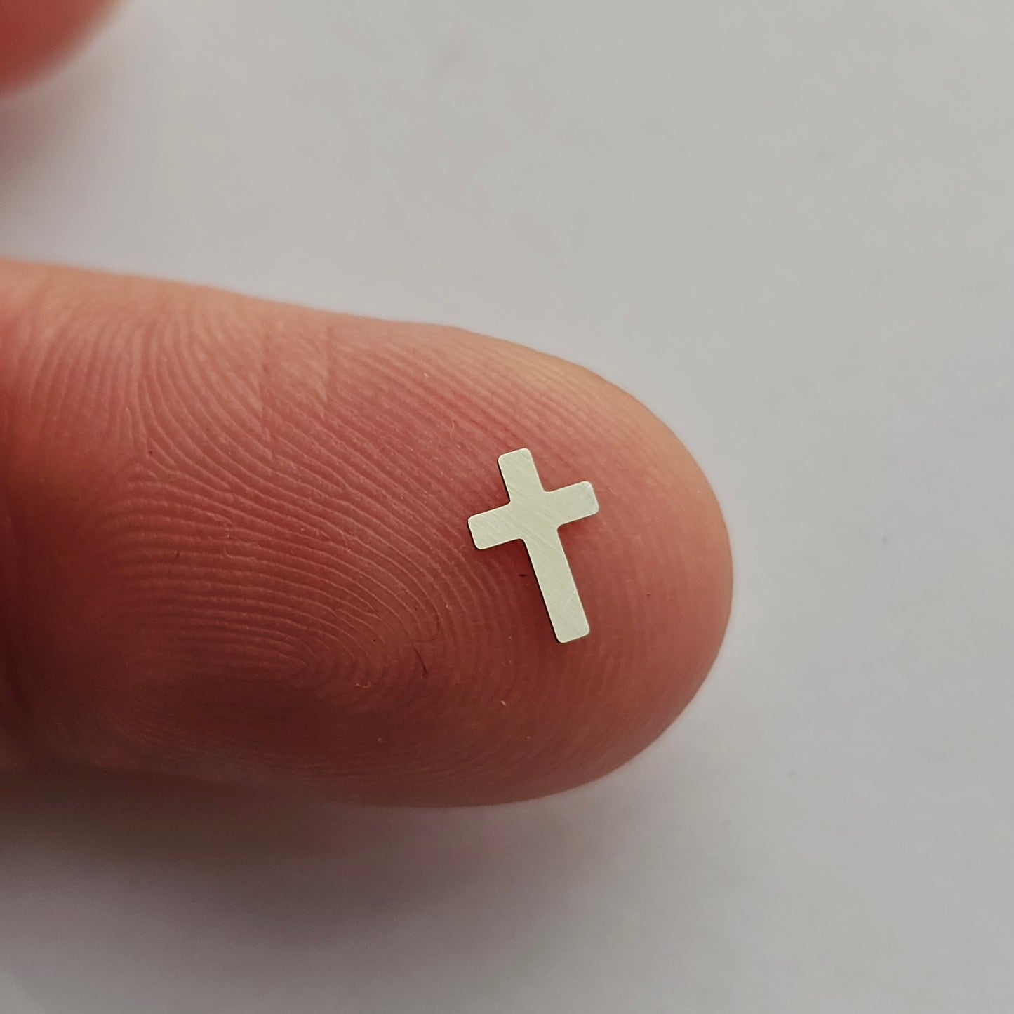 Tiny Cross Embellishment, Sterling Silver Components, Jewelry Making Supplies, Crosses