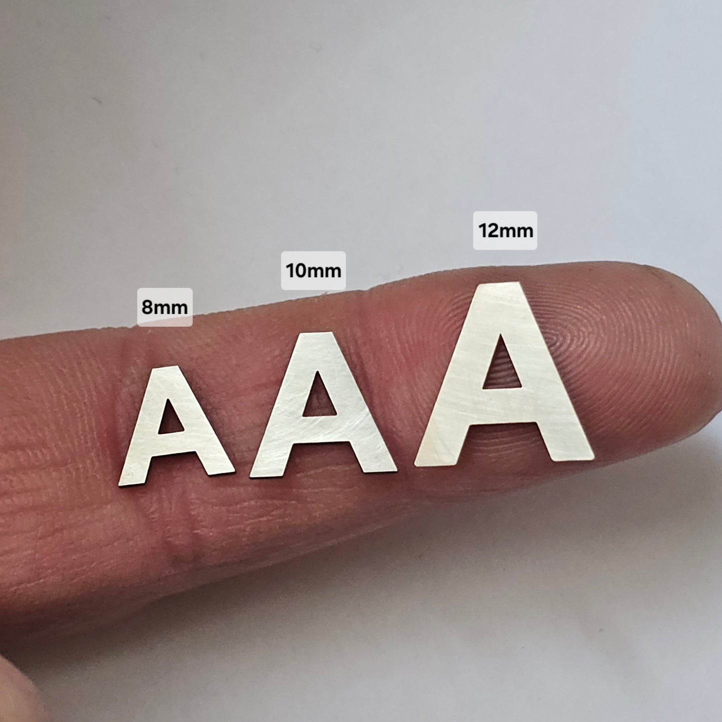 Variety of Sizes, Sterling silver alphabet,letter components, letter blanks