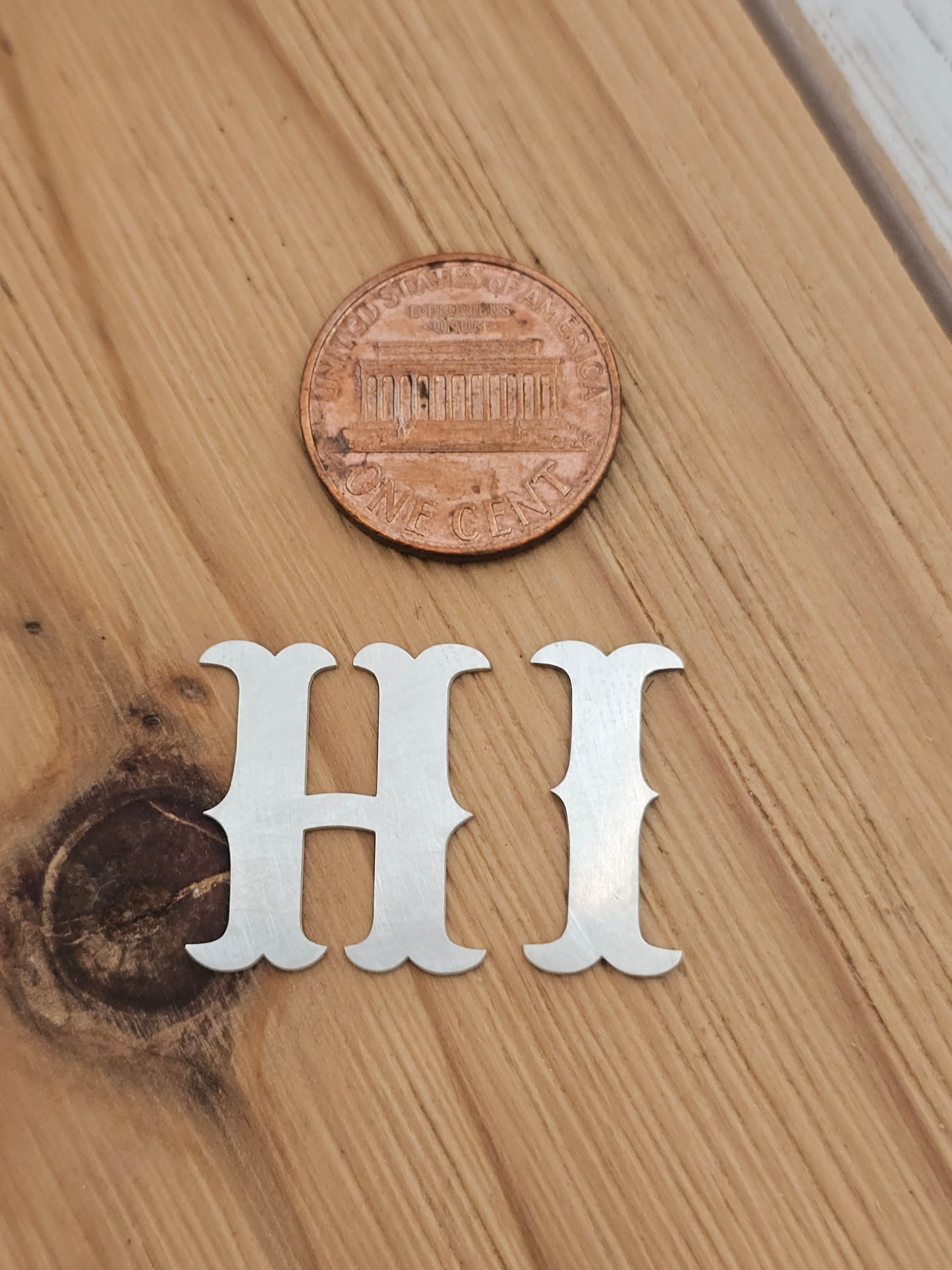 19mm (3/4in), Sterling silver alphabet,letter components, letter blanks, Western Letters