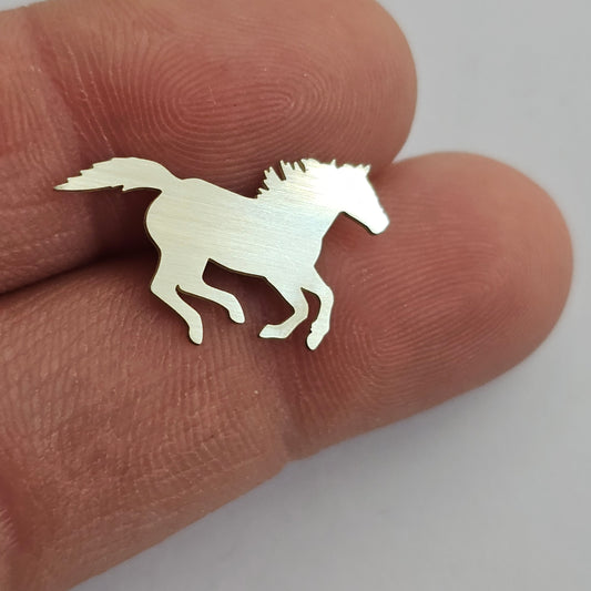 Sterling silver Horse cuts outs, Solderable accents