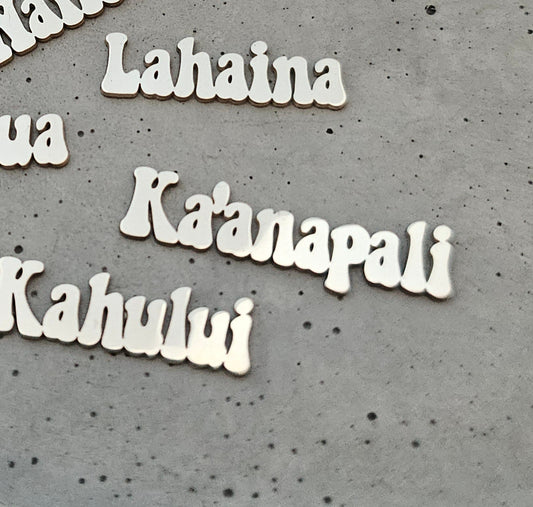 7-12 letter word Sterling silver Name Cut out, Connected letters, word component, Solderable silver, Custom Name cut out for Jewelry Making