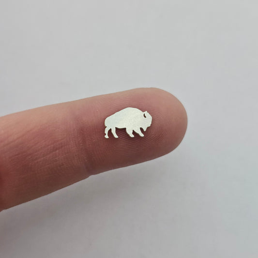 Sterling silver Buffalo, Solderable accents
