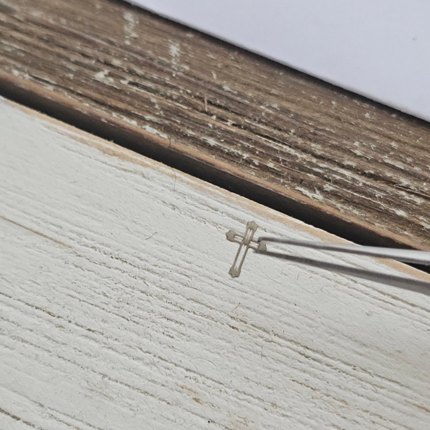 Tiny Cross Embellishment, Sterling Silver Components, Jewelry Making Supplies, Crosses