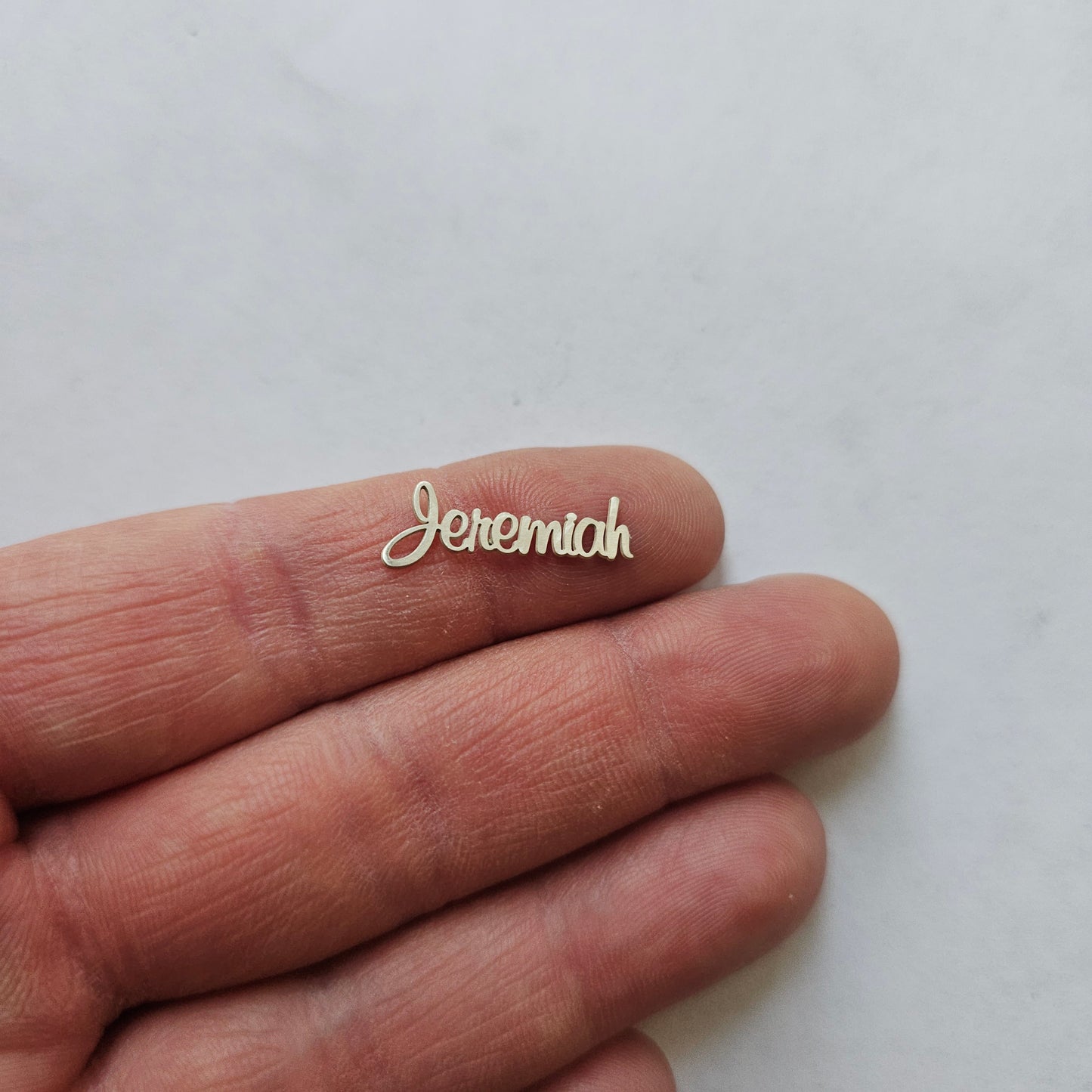 7-12 letter word Sterling silver Name Cut out, Connected letters, word component, Solderable silver, Custom Name cut out for Jewelry Making