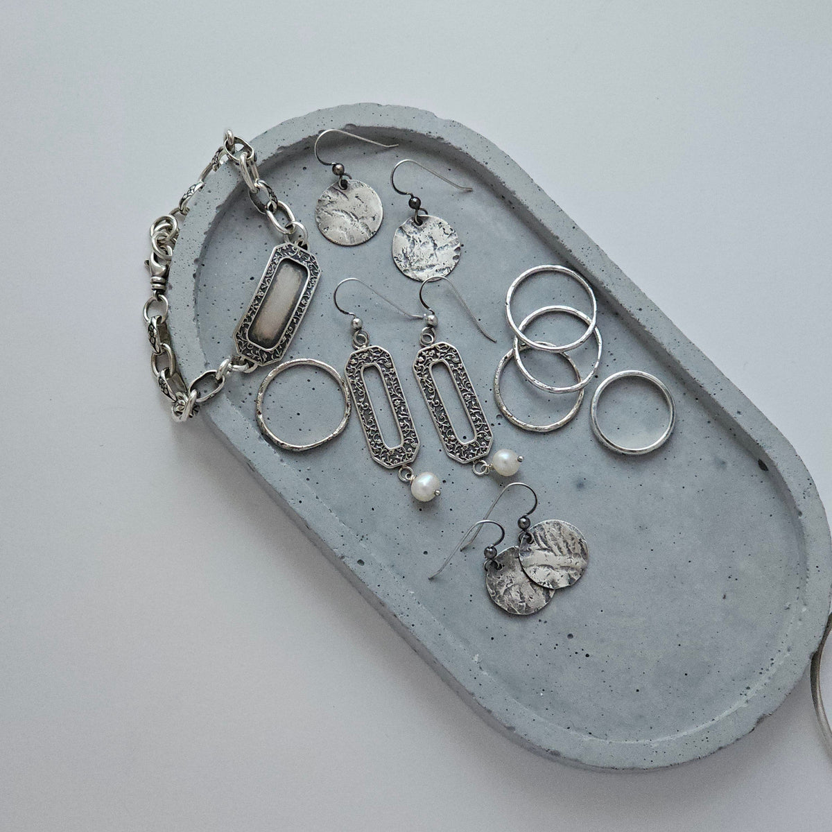 Silver Unbroken Earrings