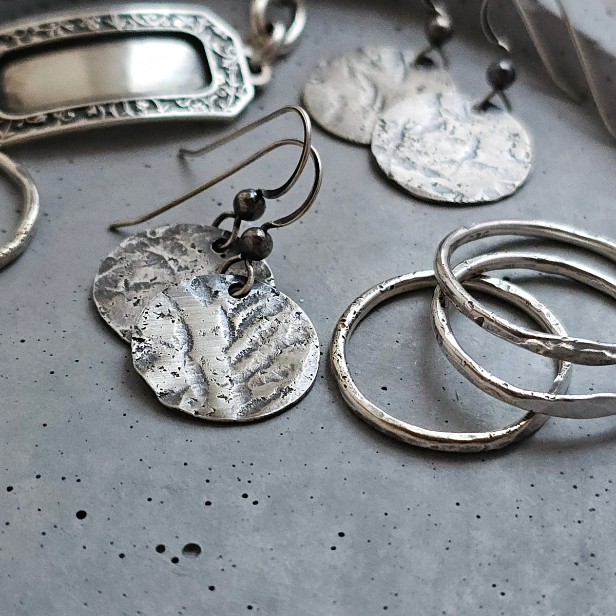 Silver Unbroken Earrings
