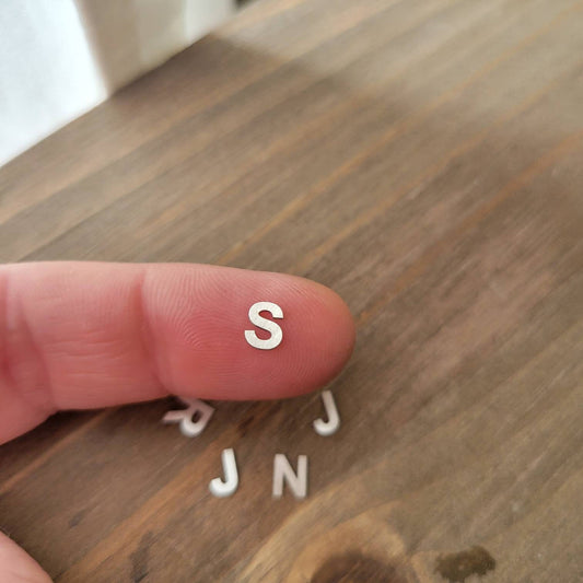 Variety of Sizes, Sterling silver alphabet,letter components, letter blanks