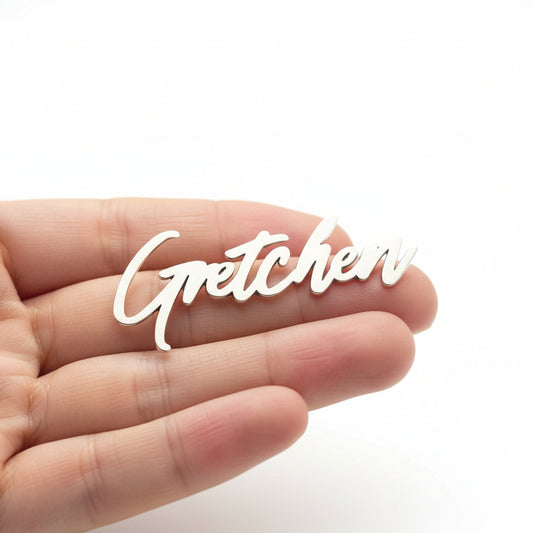 7-12 letter word Sterling silver Name Cut out, Connected letters, word component, Solderable silver, Custom Name cut out for Jewelry Making