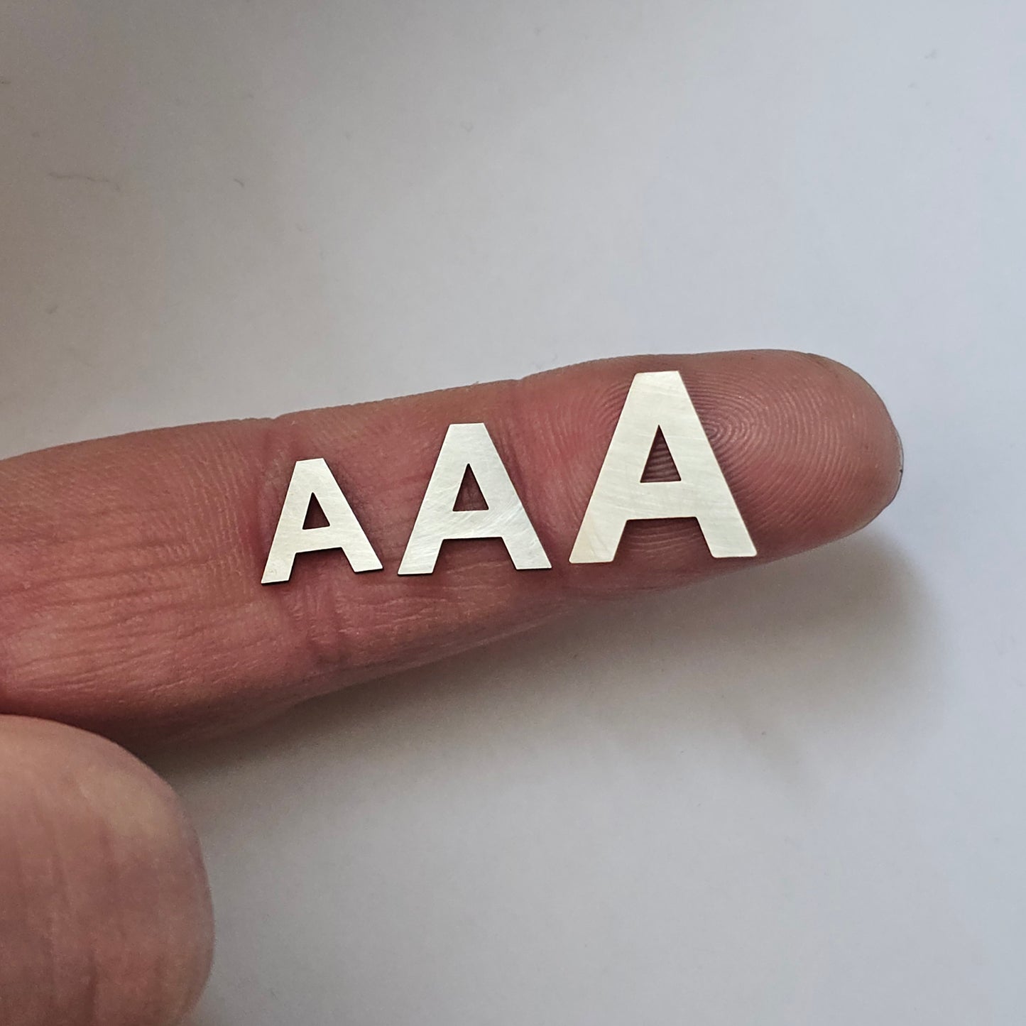 Variety of Sizes, Sterling silver alphabet,letter components, letter blanks