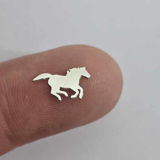 Sterling silver  Horse cuts outs, Solderable accents
