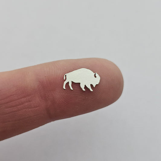 Sterling silver Buffalo, Solderable accents