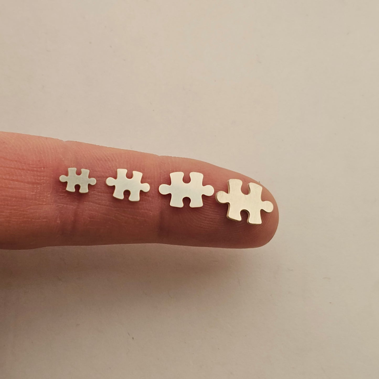 Sterling silver puzzle pieces, autism awareness, puzzle pieces components, Variety Sizes