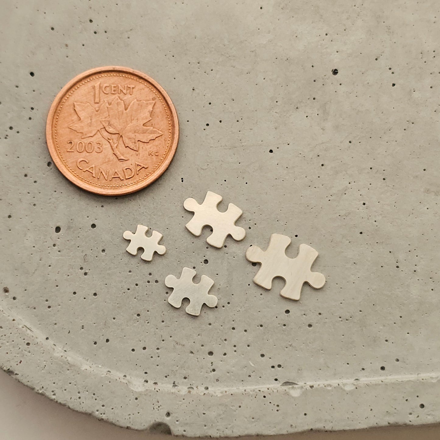 Sterling silver puzzle pieces, autism awareness, puzzle pieces components, Variety Sizes